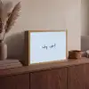 Why not - Blauw - Donker blauw - Quote Light Box met batterij (Wandlamp) middel -sfeer2