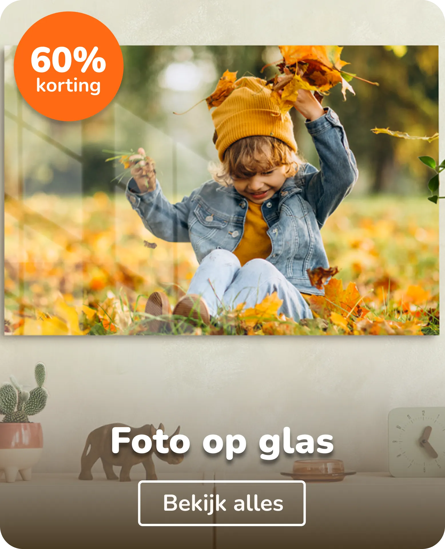 Foto op glas