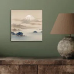 Japans - Landschap - Beige aluminium wit klein -sfeer2