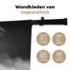Olifant - Zwart - Wit - Rook Wandkleed katoen klein -sfeer2