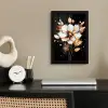 Bloem - Verf - Goud - Graffiti - Modern fotolijst zwart zonder passe partout klein -sfeer1