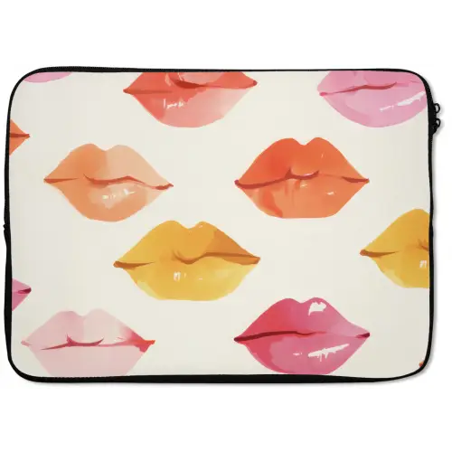 Lippen - Kleurrijk - Glanzend laptophoes neopreen klein -zkaufland3dotto
