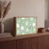 Groen - Eieren - Patroon Light Box met batterij (Wandlamp) middel -sfeer2