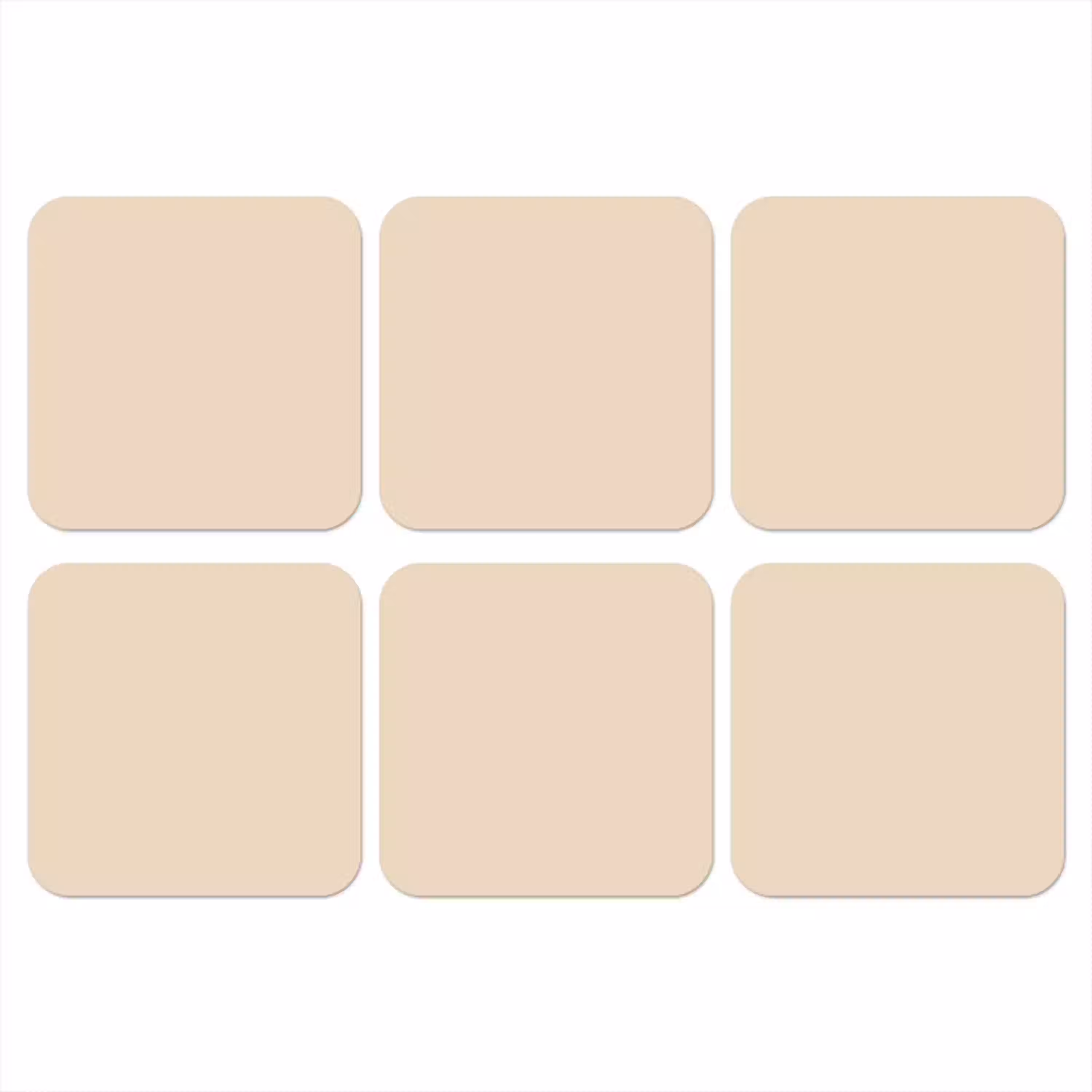 Cream - Nude - Neutraal onderzetter kurk middel 366 -3d