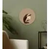 Egel - Snuitje - Bruin - Stekels Wandcirkel plexiglas klein -sfeer3