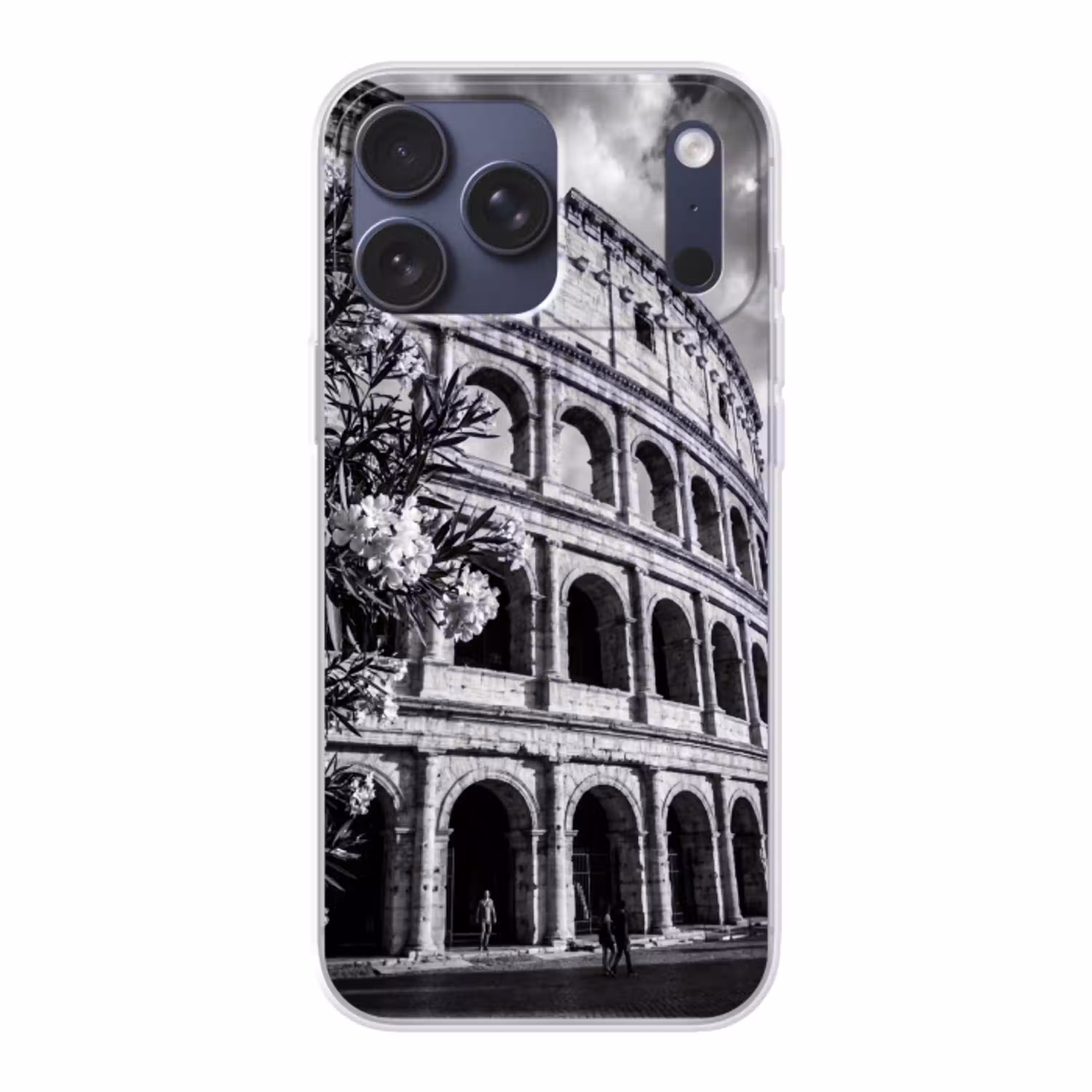 Architectuur - Colosseum - Rome - Historisch - Zwart-wit Telefoonhoesje iPhone 17 Pro Max klein -3d