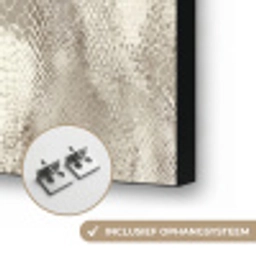 Slang - Textuur - Zand Textielframe zwart klein 947 -USP_ophangsysteemNL