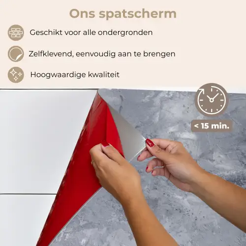 Wolken van Beton keuken achterwand spatscherm klein -spatscherm_NL