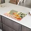 Citroenen - Glas - Tafelkleed - Geblokt Inductie beschermer vinyl 3mm klein -sfeer8