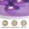 Druif - Disco - Glitter - Paars Akoestische PET Vilt - Rond klein -closeup_NL
