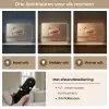 Chocolade - Macarons - Eten - Snoep Light Box met batterij (Wandlamp) middel -USP_lichtkleurNL