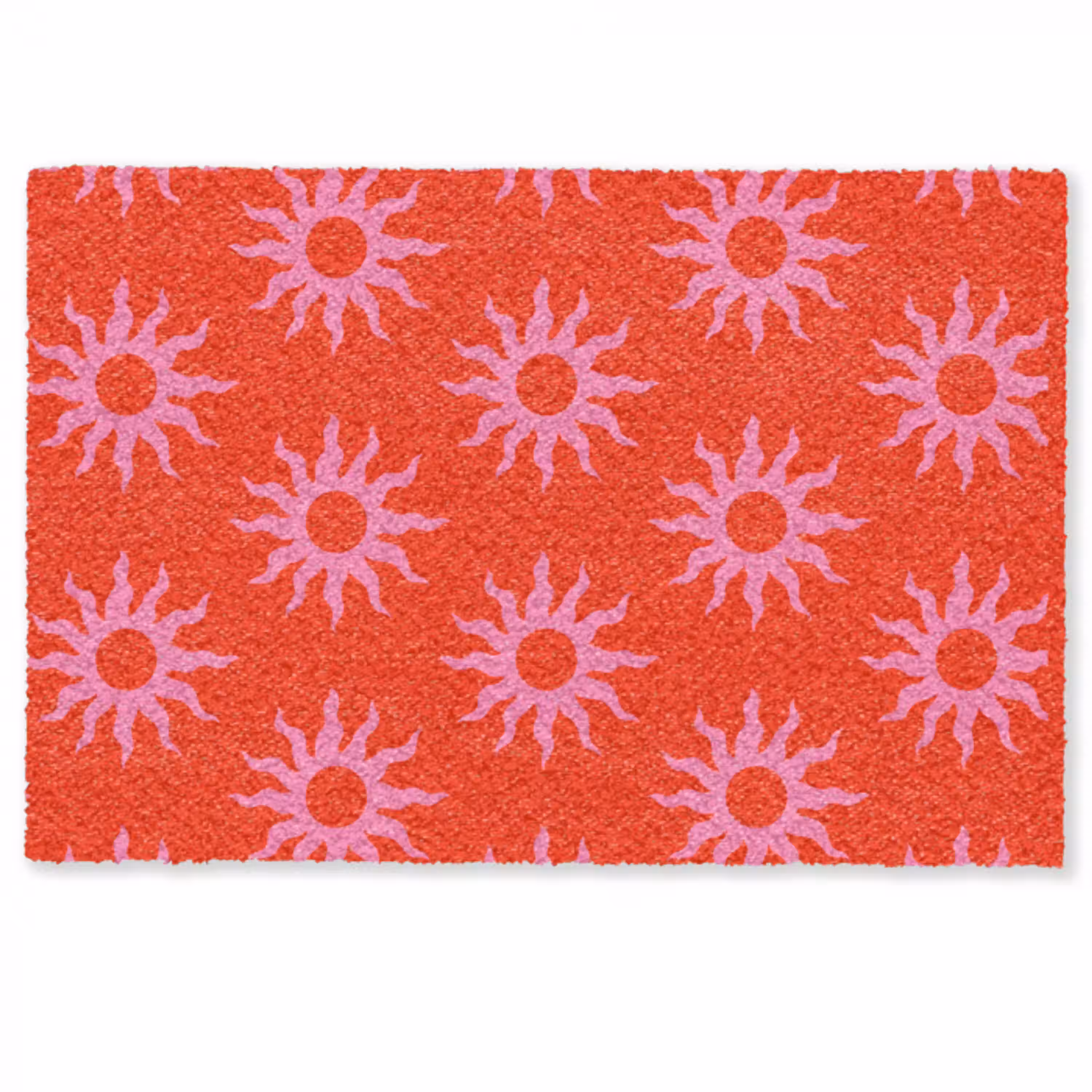 Zonnen - Rood - Roze - Patroon - Zomer Deurmat klein -zkaufland3d