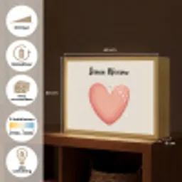 Hart - Rood - Minimalistisch Light Box met batterij (Wandlamp kind) middel -USP_websiteoverzichtNL