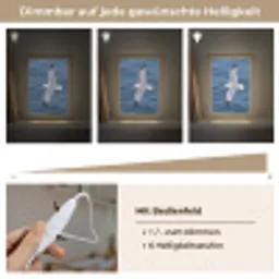 Zeemeeuw - Oceaan - Blauw Light Box met kabel (Kinderlampje) klein -USP_dimbaarDE