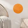 Water - Druppels - Oranje Wandcirkel behangsticker klein -sfeer4