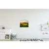 Gras - Heuvels - Zon - Natuur - Landschap textielposter latten blank klein -kinderkamer