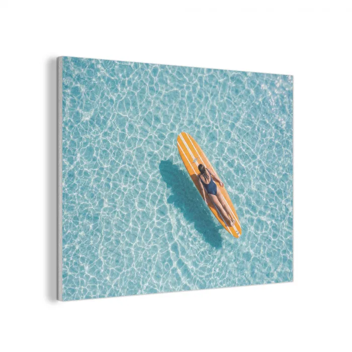 Surfboard - Water - Badpak - Oranje PET vilt klein -3d