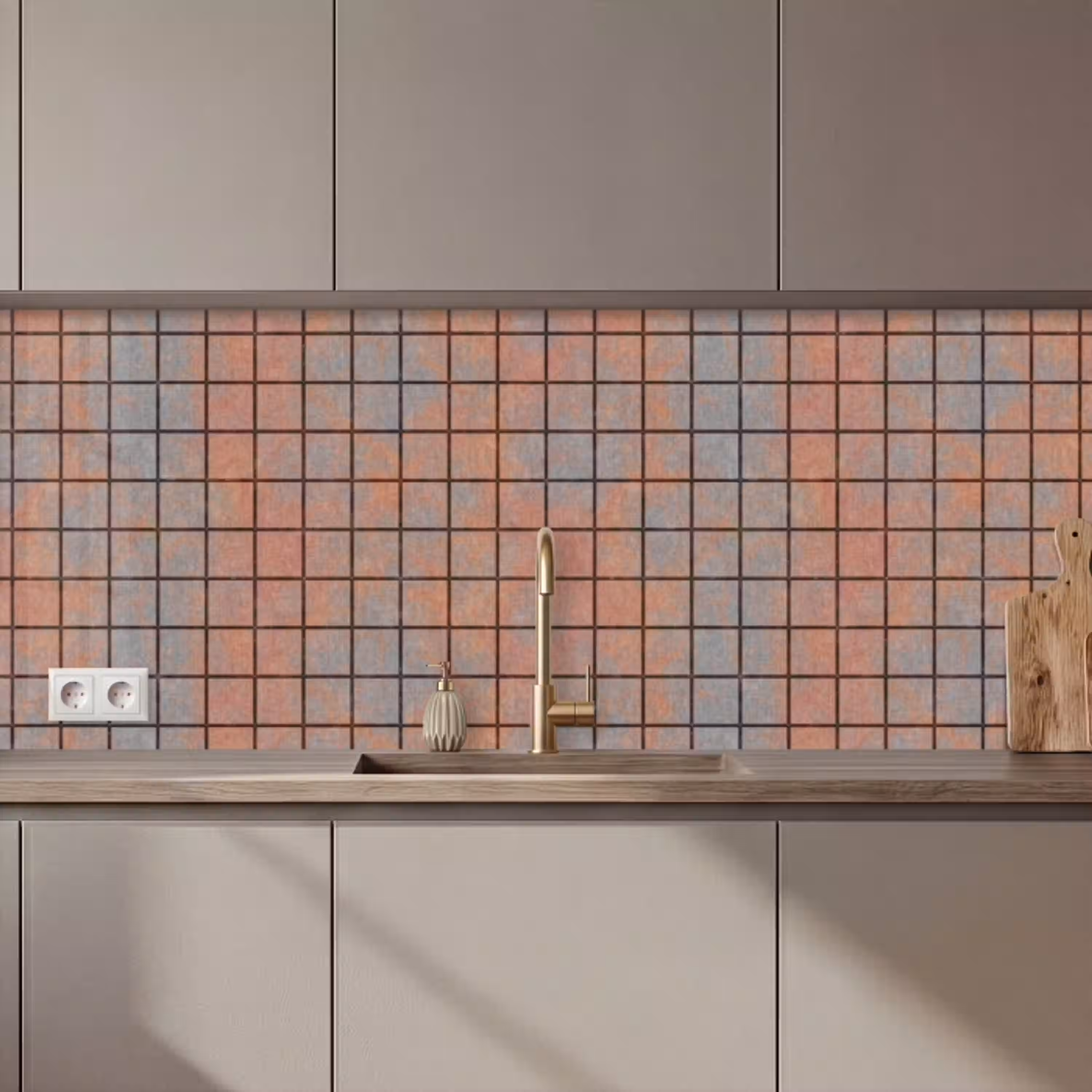 Blauw - Bruin - Vlekken - Vierkant keuken achterwand 2 middel 871 zz_3dshopping