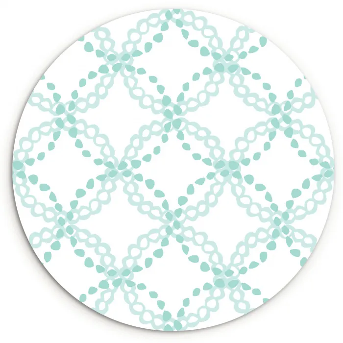 Groen - Patroon - Vormen Wandcirkel plexiglas klein 852 -3d