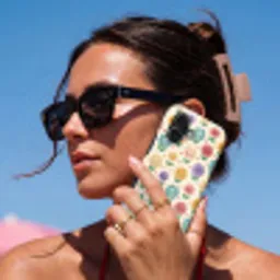 Bloemen - Hartjes - Kleurrijk Toughcase MagSafe Apple iPhone 17 klein 1017 -Sfeer2V