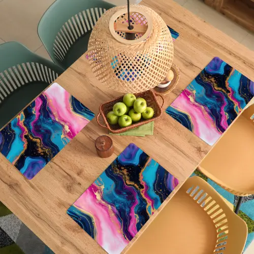 Marmer - Modern - Goud Placemat vinyl groot -zzsfeer5_Kitchenyeah-website
