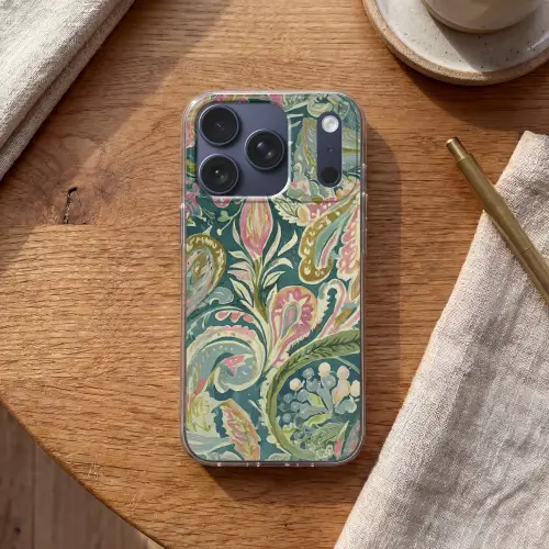 Patroon - Kleurrijk - Sierlijk - Groen Telefoonhoesje iPhone 17 Pro klein -sfeer1