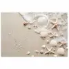 Schelpen - Zeesterren - Strand poster papier klein -3d