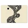 Beige - Lijnen - Golvend -  Abstract Placemat vinyl groot -zzsfeer1_Kitchenyeah-website