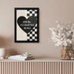 Liefde - Beige - Race fotolijst zwart zonder passe partout klein -sfeer5
