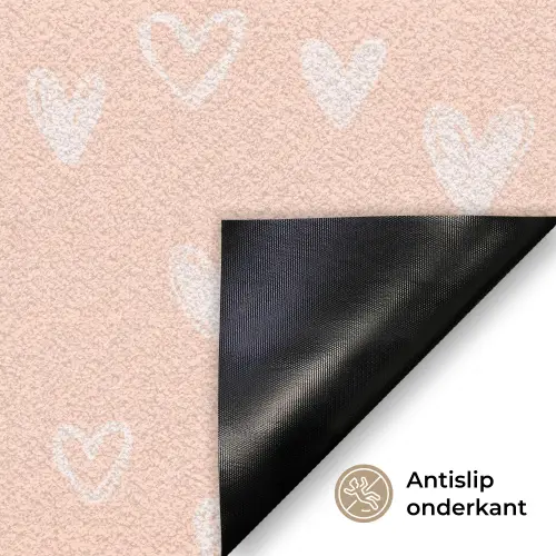 Hart - Patroon - Koraal Deurmat klein 898 -antislip_NL