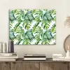 Inductie beschermer - Tropical - Bladeren - Jungle - Inductie mat aluminium wit klein -sfeer1