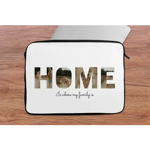 Home - Lettercollage laptophoes neopreen klein -tafel
