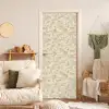 Abstract - Lijnen - Beige deurposter klein 289 -sfeer2