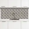 Zand - Schelpenvorm - Grijs keuken achterwand 2 middel 871 -3d