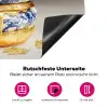 Delftsblauw - Goud - Burger Inductie beschermer vinyl 3mm klein -zzzzzzz-lf-onderkant