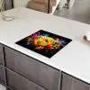Spaghetti - Graffiti - Verf - Kleurrijk - Eten - Modern Inductie beschermer vinyl 3mm middel -sfeer8