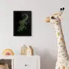 Krokodil - Groen - Tijgerachtig - Strepen fotolijst zwart zonder passe partout klein -usfeer4_kinderkamer