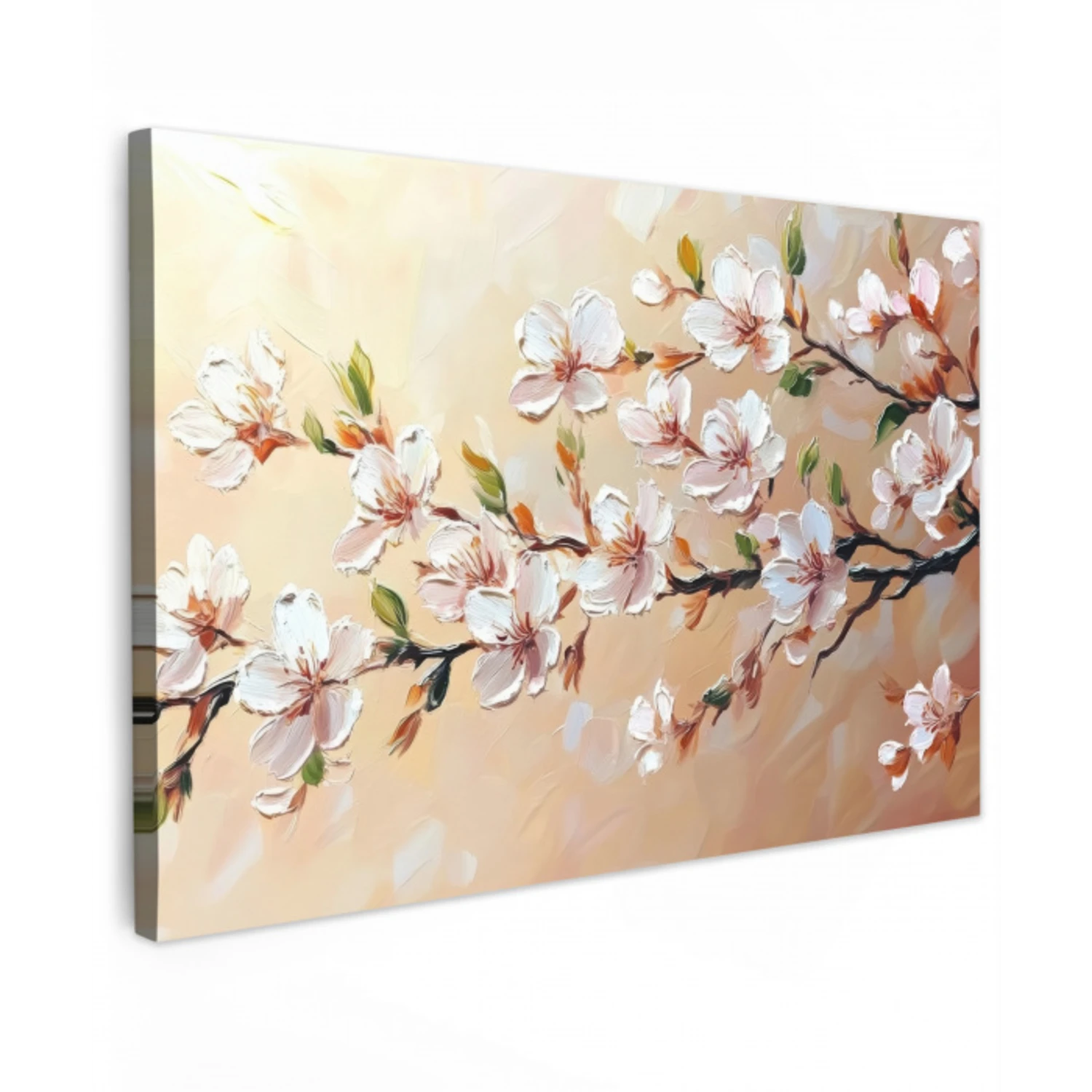 Bloesemtakken - Schilderachtig - Roze canvas 2cm klein -z3d