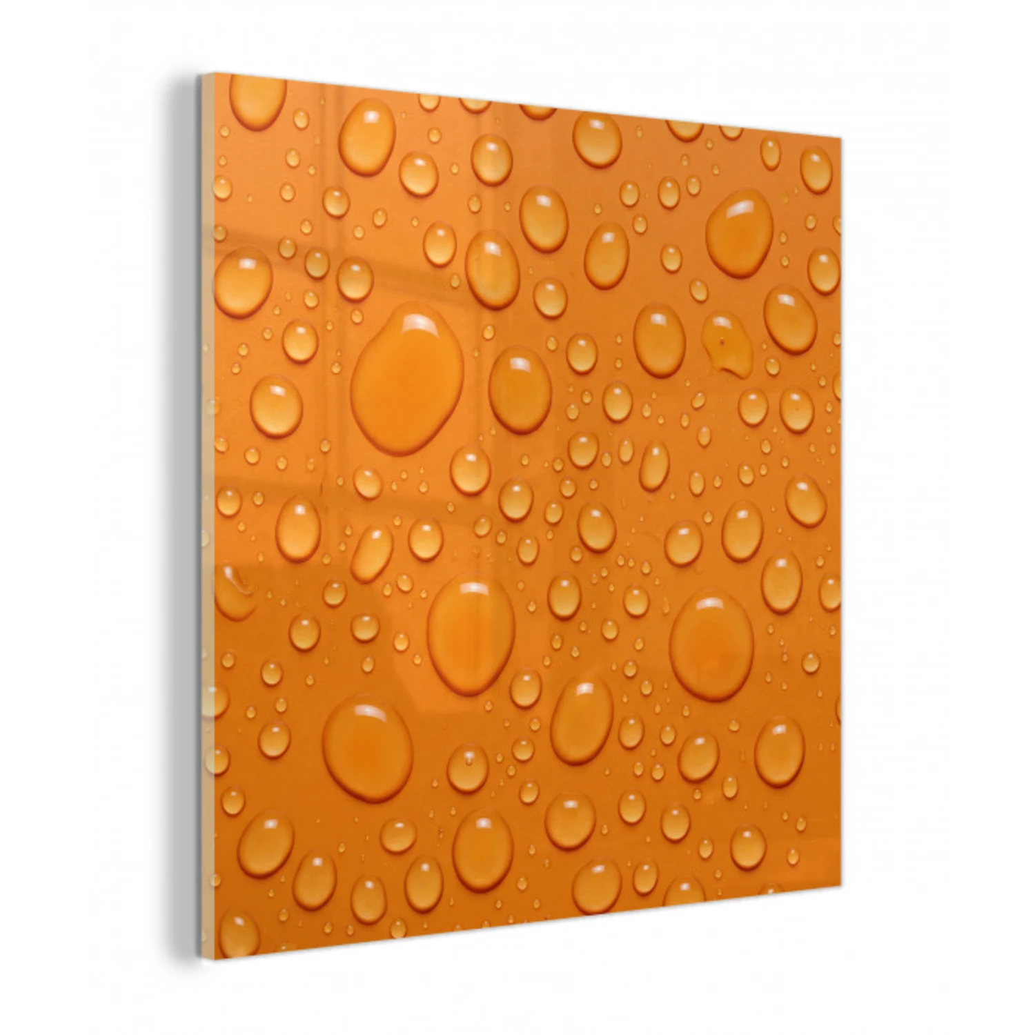Water - Druppels - Oranje plexiglas 5mm klein -z3d