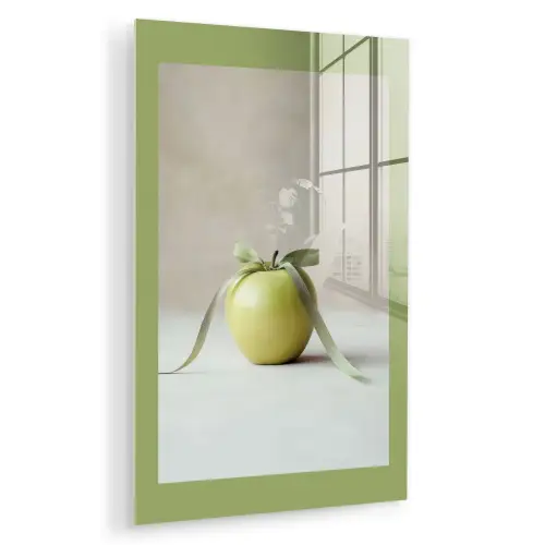 Groen - Appel - Strikje plexiglas 5mm klein -zzzproduct_nieuw