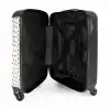 Valentijn verstrooid hartenpatroon zwart NBS - Handbagage koffer - Kinderen Unisex middel -binnenkant
