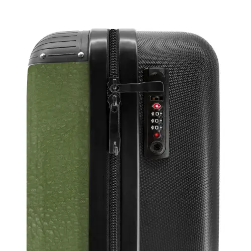 Lederen look apple groen NBS - Handbagage koffer - Volwassenen Unisex middel -slot