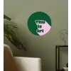 This is art - Schaduw - Roze Wandcirkel behangsticker klein -sfeer2