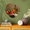 Tomaten - Olijfolie - Stilleven Wandcirkel Organisch Forex 3mm klein -sfeer2
