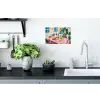 Tafel - Wijn - Fruit Muursticker klein -keuken