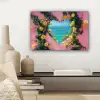 Hart - Zee - Muur canvas 2cm klein -sfeer6
