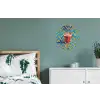 Mok - Koffie - Zigzag - Slagroom Wandcirkel aluminium klein -slaapkamer