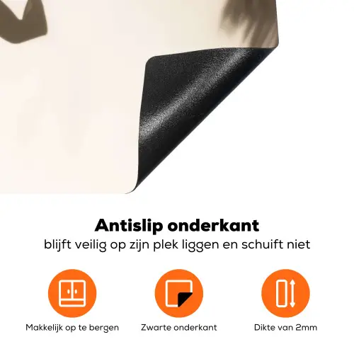 Badkleding - Palmbomen - Schaduw - Tropisch Inductie beschermer vinyl 3mm klein -zzzzzzz-td-onderkant