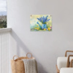 Lavendelbloemen - Quote - Gieter tuinposter los doek klein -sfeer8
