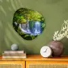 Jungle - Waterval - Australië - Planten - Natuur Wandcirkel Organisch Forex 3mm klein -sfeer2